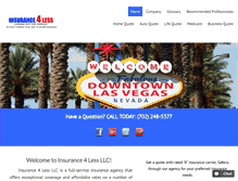 Tablet Screenshot of insurance4lessonline.com